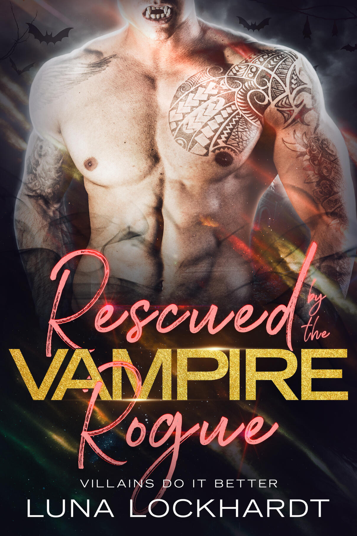 Rescued by the Vampire Rogue Book Cover Image of Rescued by the Vampire Rogue by Luna Lockhardt